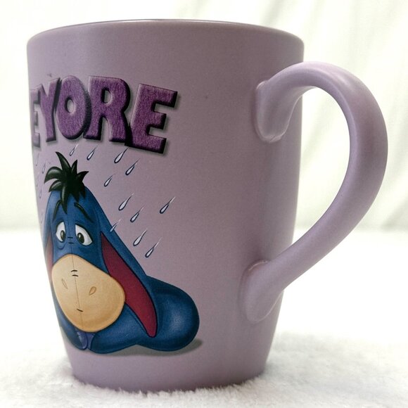 Authentic Original Disney Store Exclusive Eeyore Coffee Mug Purple 16oz - Picture 2 of 8